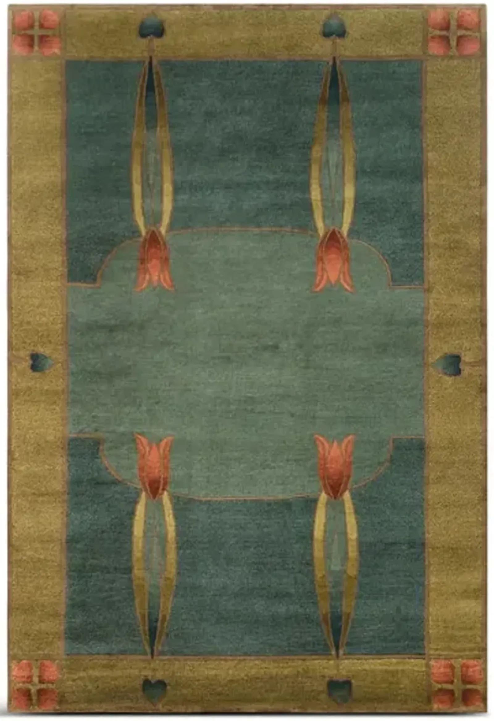 Monterey Mist Hand Knotted Area Rug - 4 0  X 6 0 