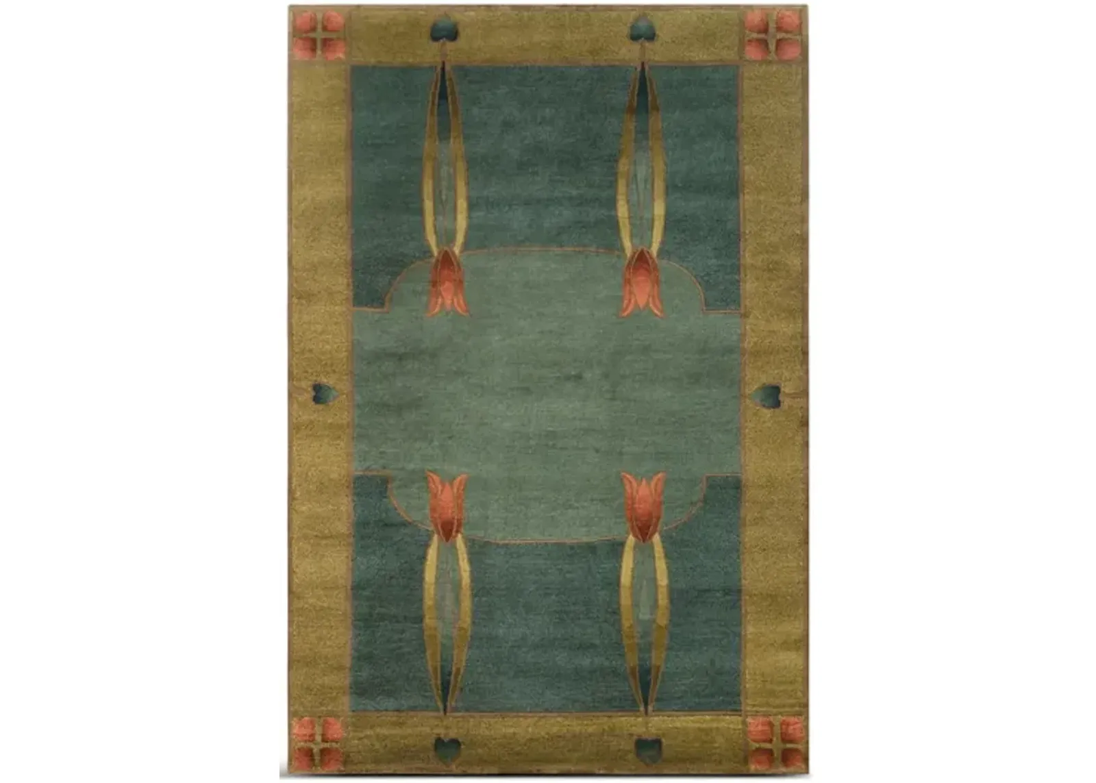 Monterey Mist Hand Knotted Area Rug - 5 0  X 7 6 