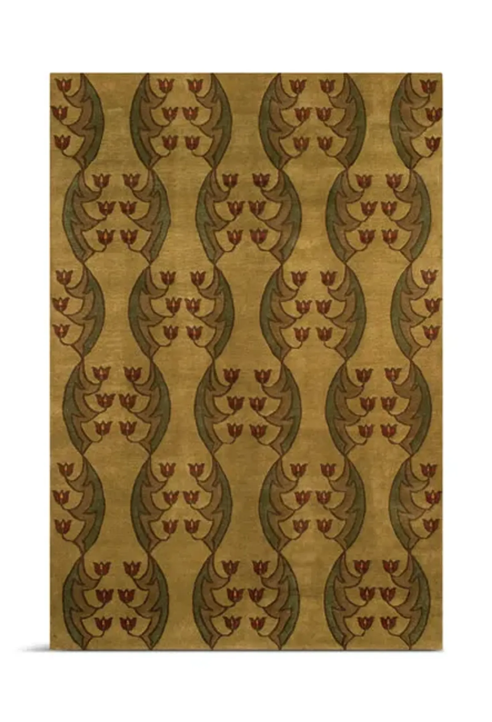 Light Tulip Fest Hand Knotted Area Rug - 6 0  X 9 0 