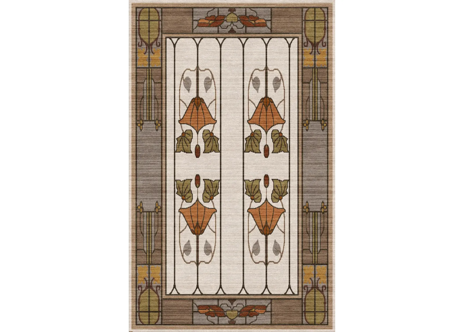 Garden Window Ivory Area Rug - 8 0  X 10 0  