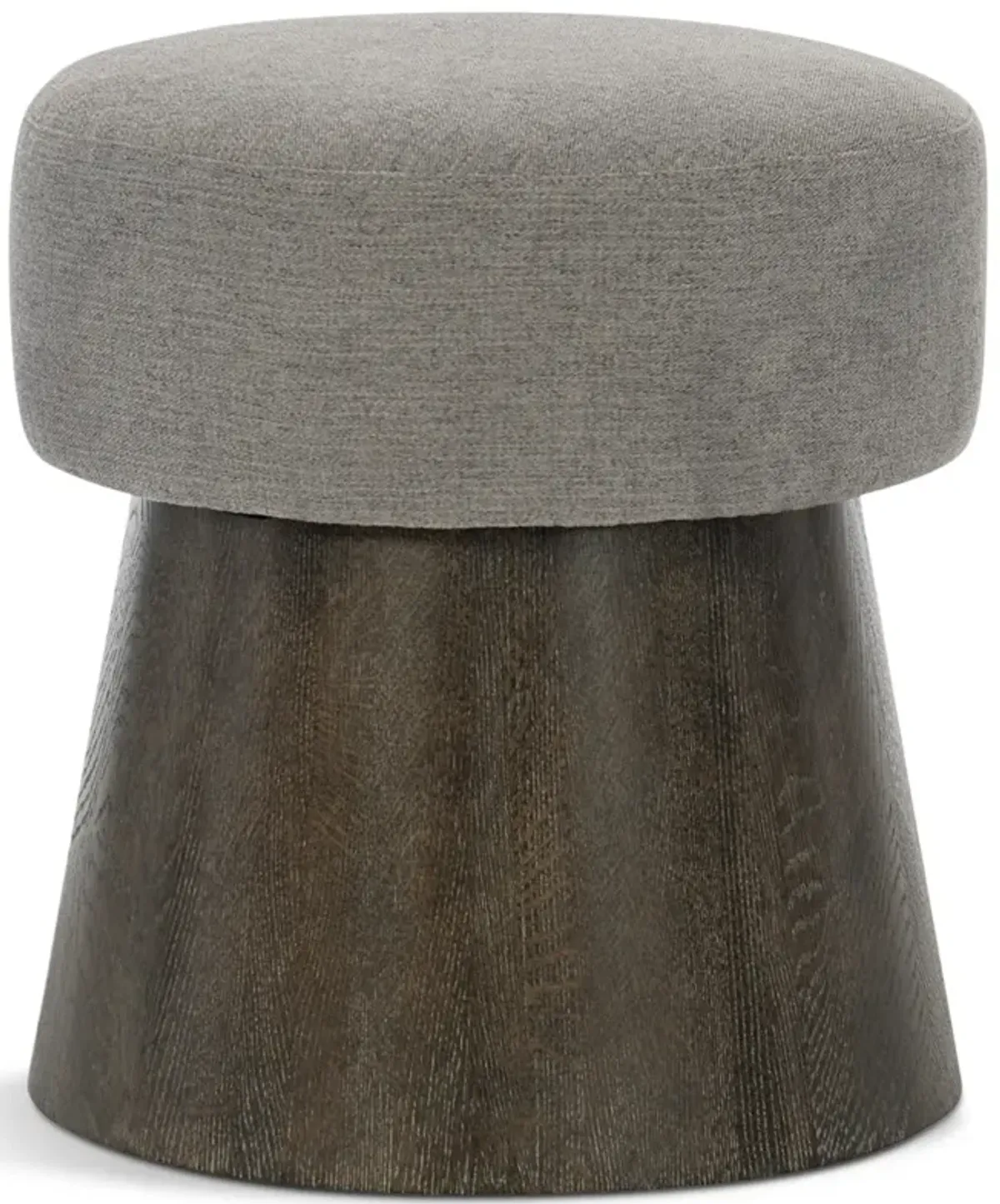 Linea Round Ottoman - Charcoal