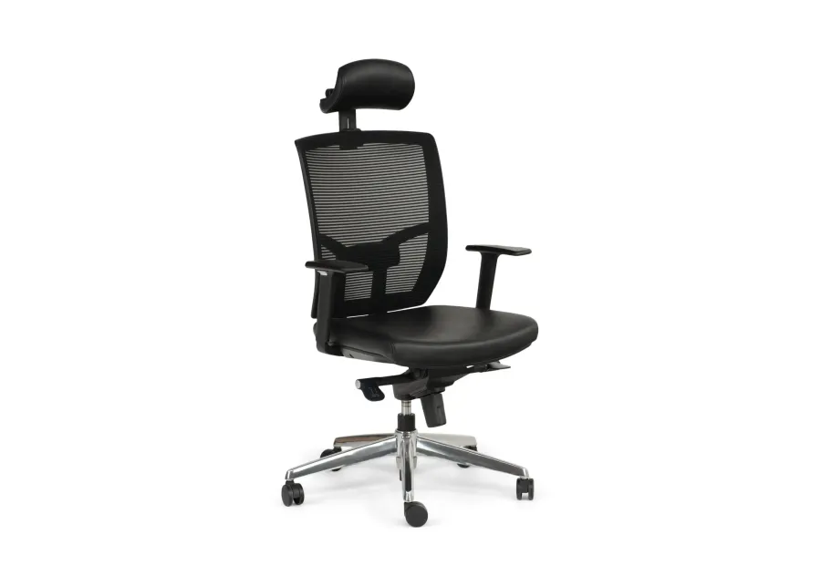 Black Leather Office Chair