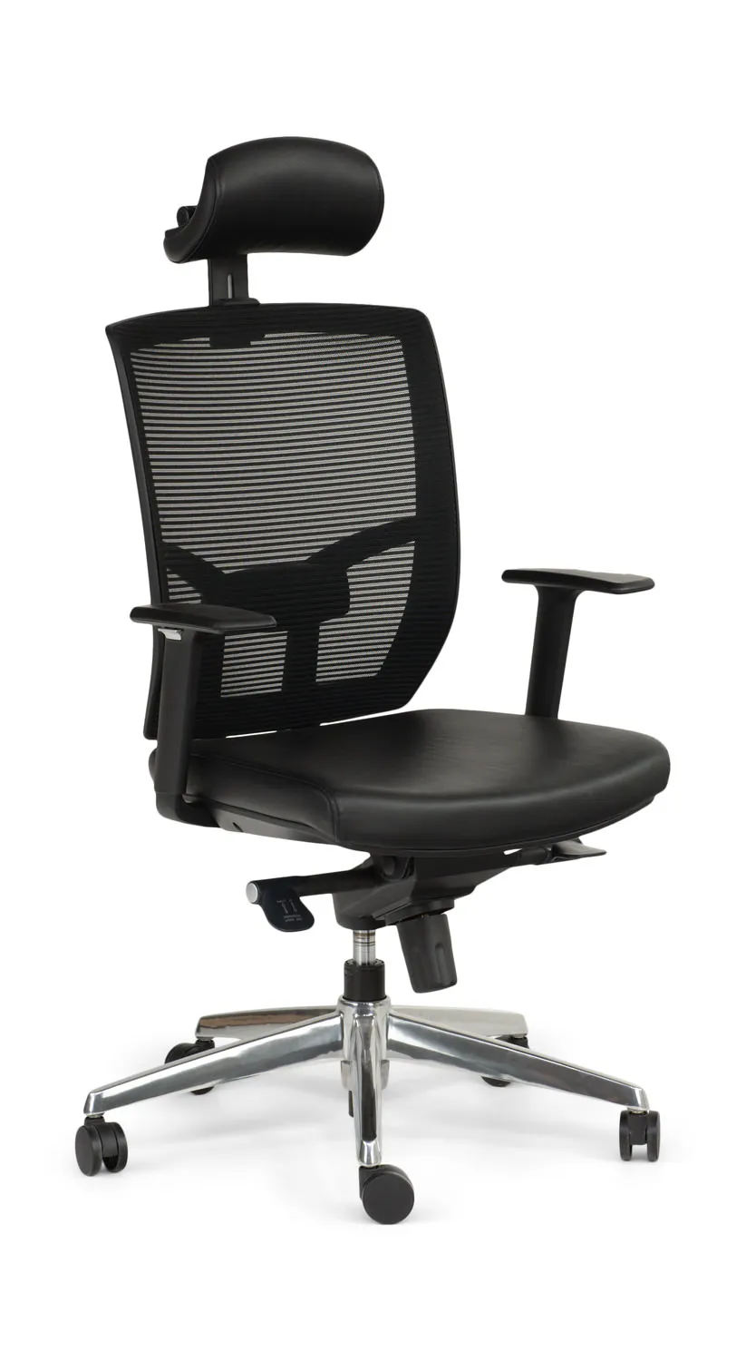 Black Leather Office Chair