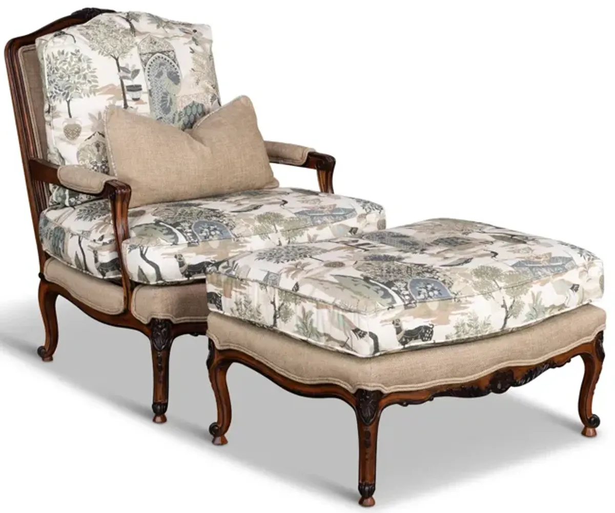 Risen Carved Ottoman