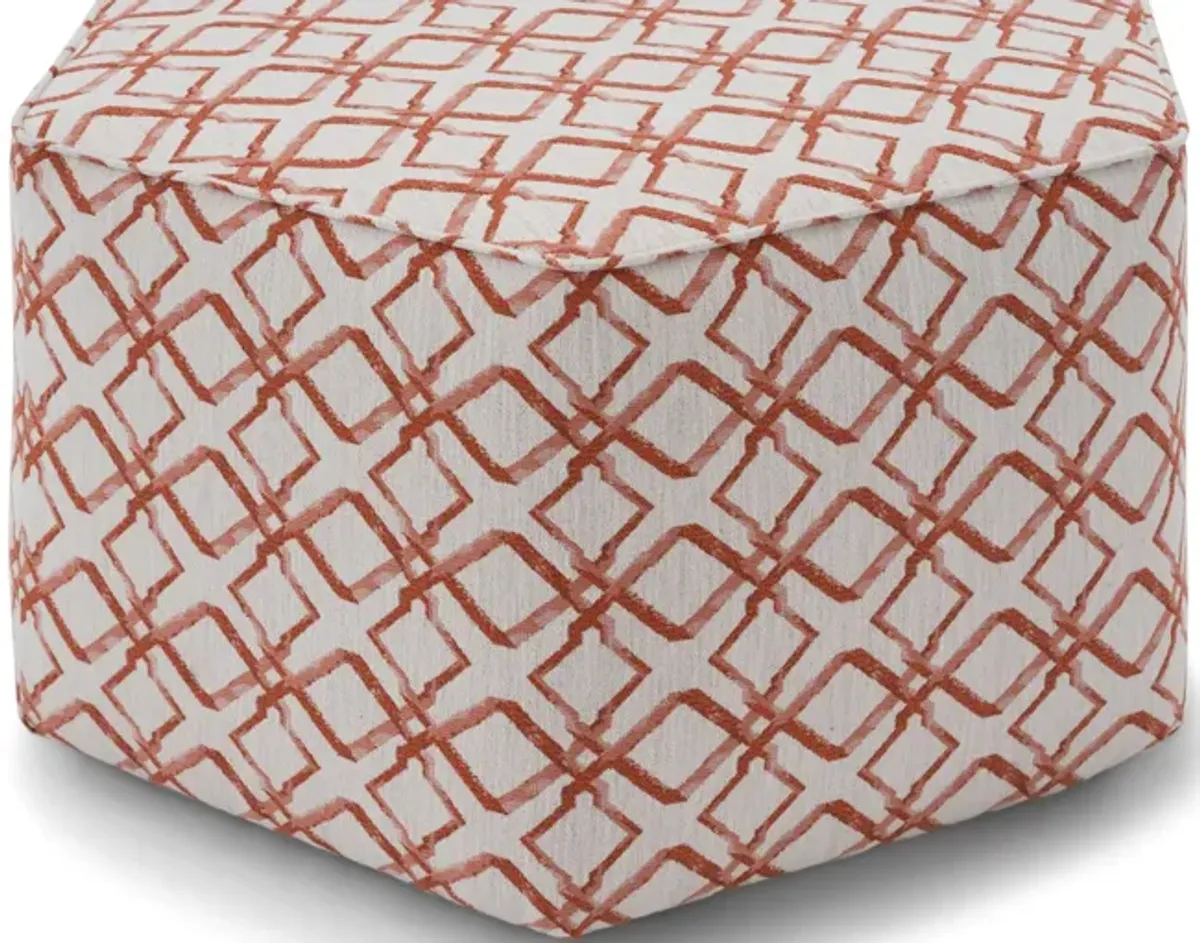 Mingle Hex Castered Ottoman