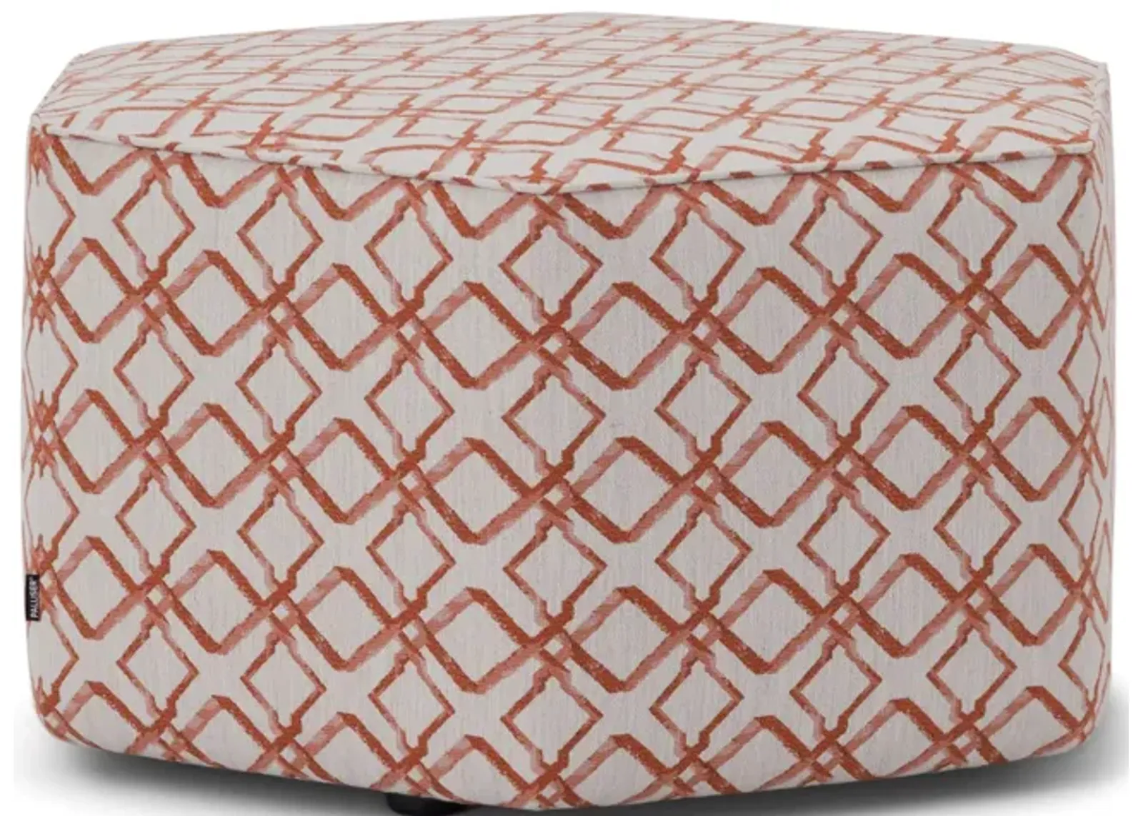 Mingle Hex Castered Ottoman