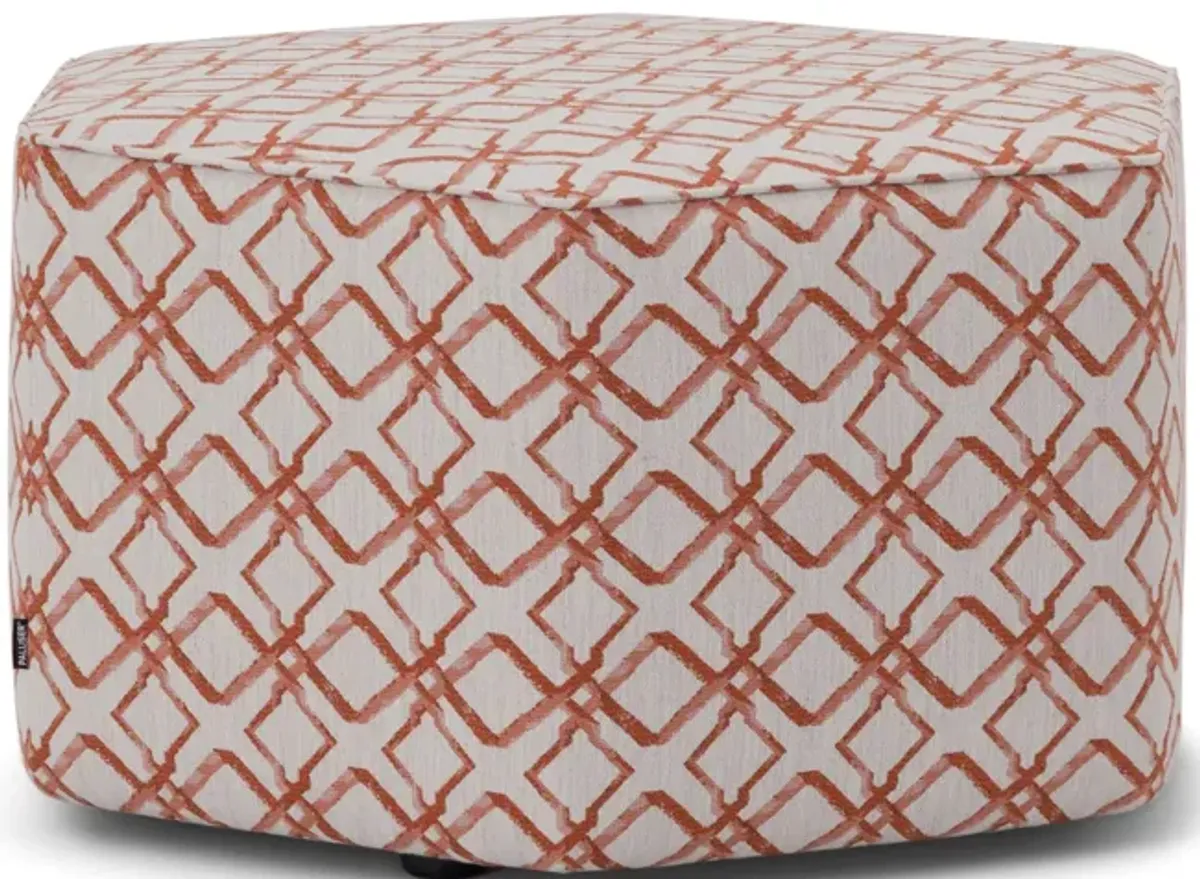 Mingle Hex Castered Ottoman