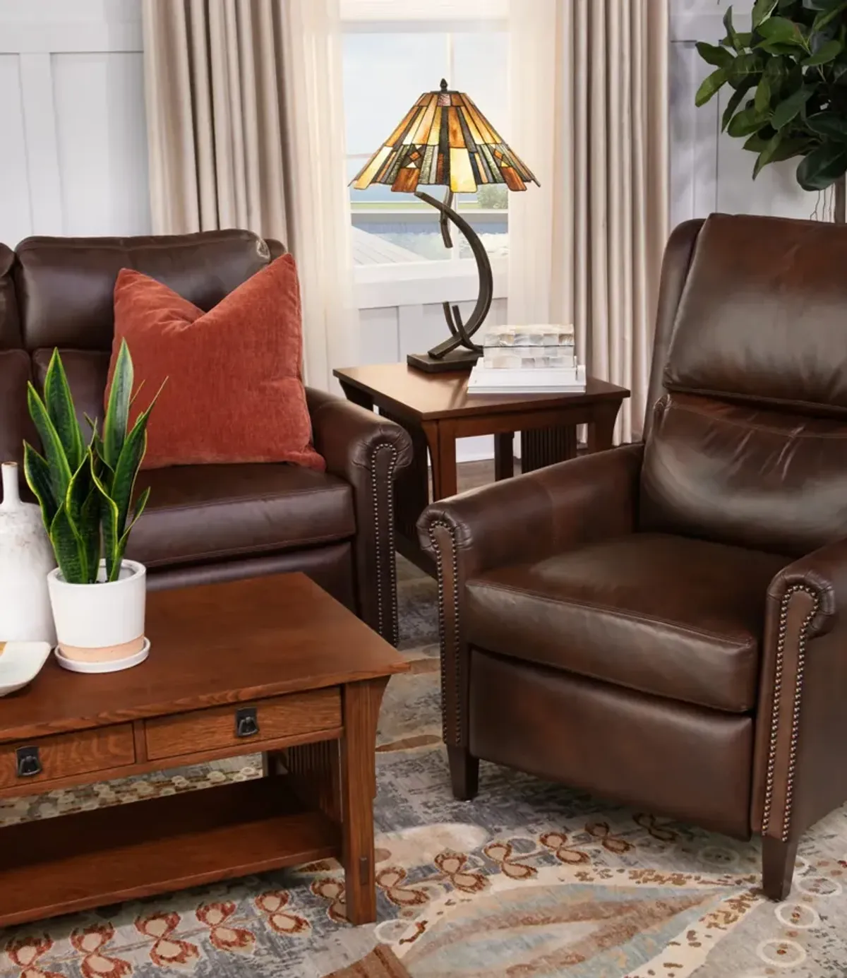 Woodlands Motion Sofa With Articulating Headrest