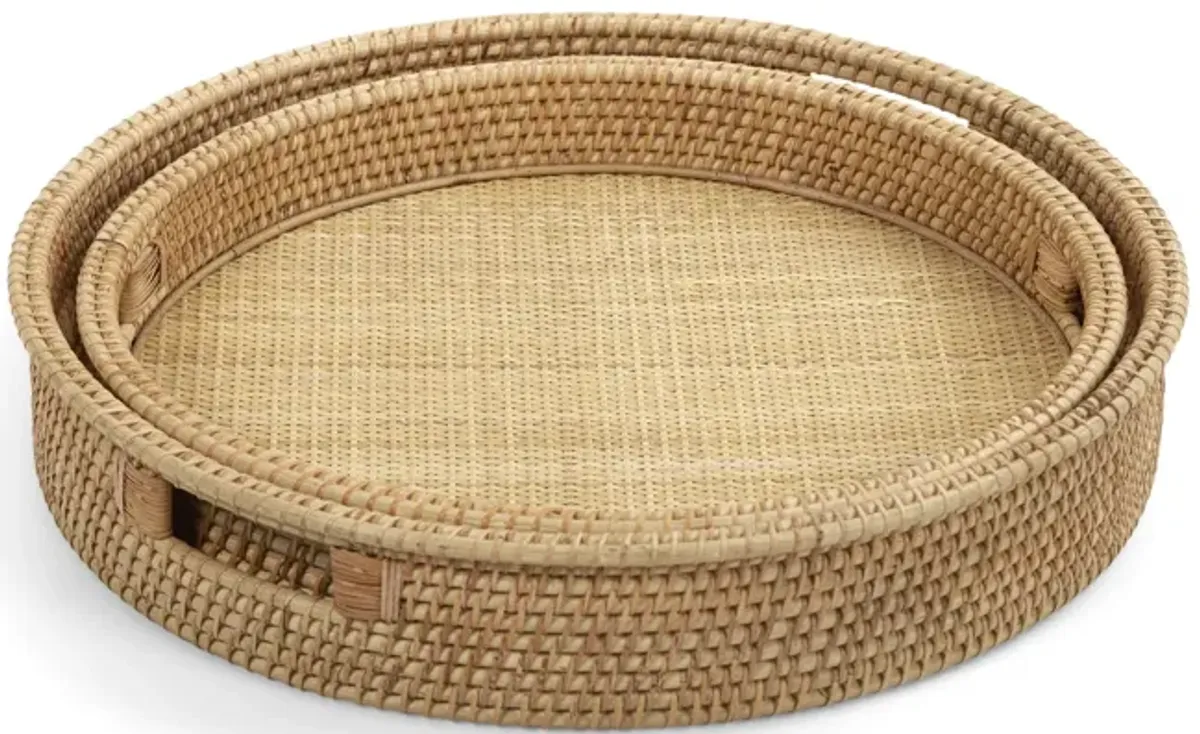Rattan Trays - Set of 2