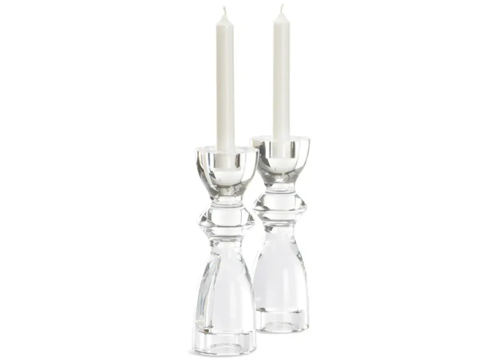 Gris Crystal Candlesticks