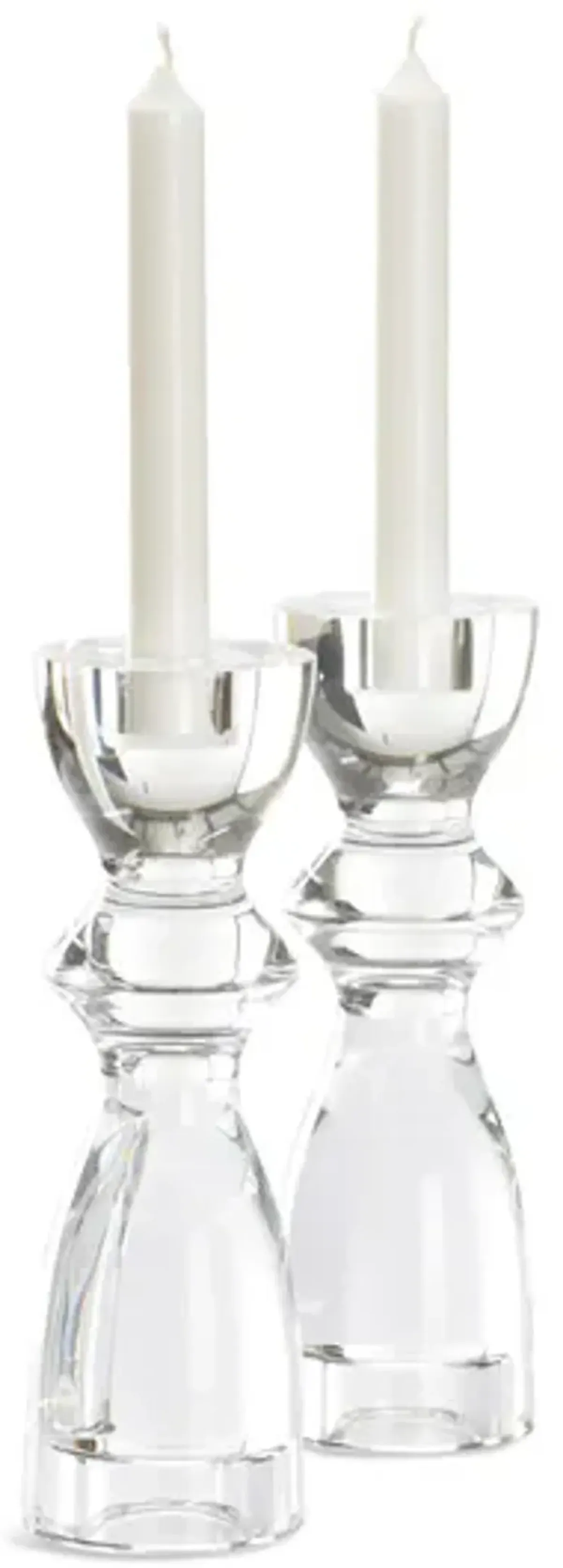 Gris Crystal Candlesticks