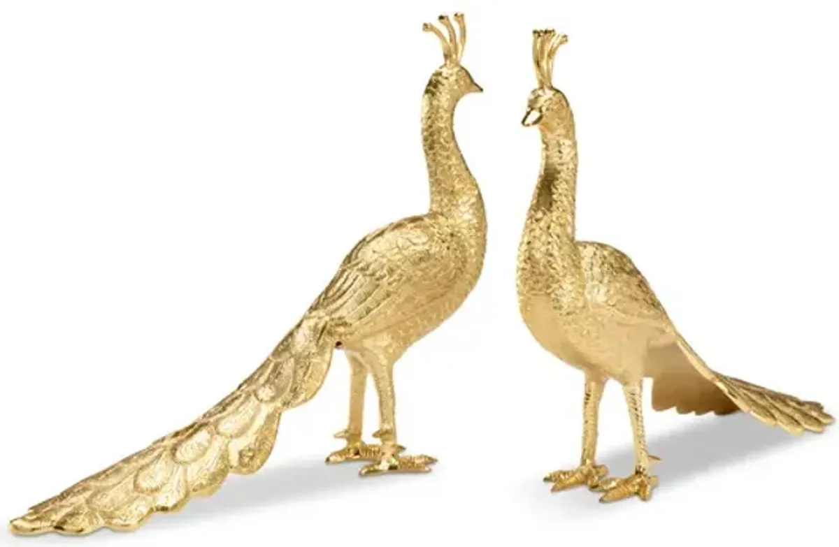 Brass Peacocks