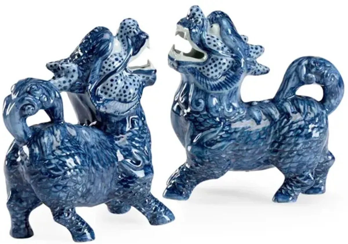Blue Foo Dogs