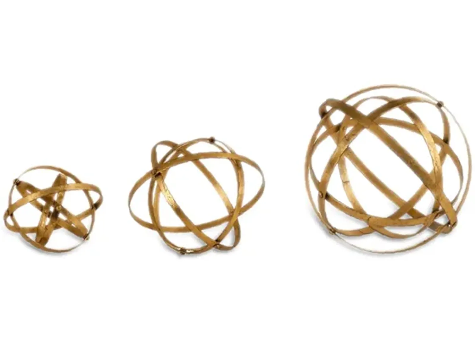 Stetson Gold Spheres - Set of 3