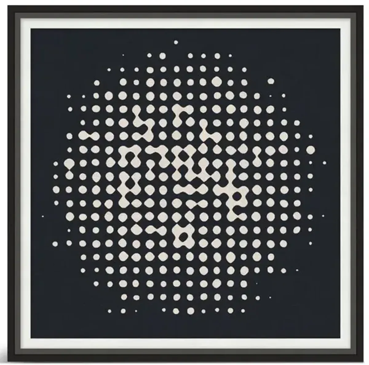 Spotted Circle III Framed Art