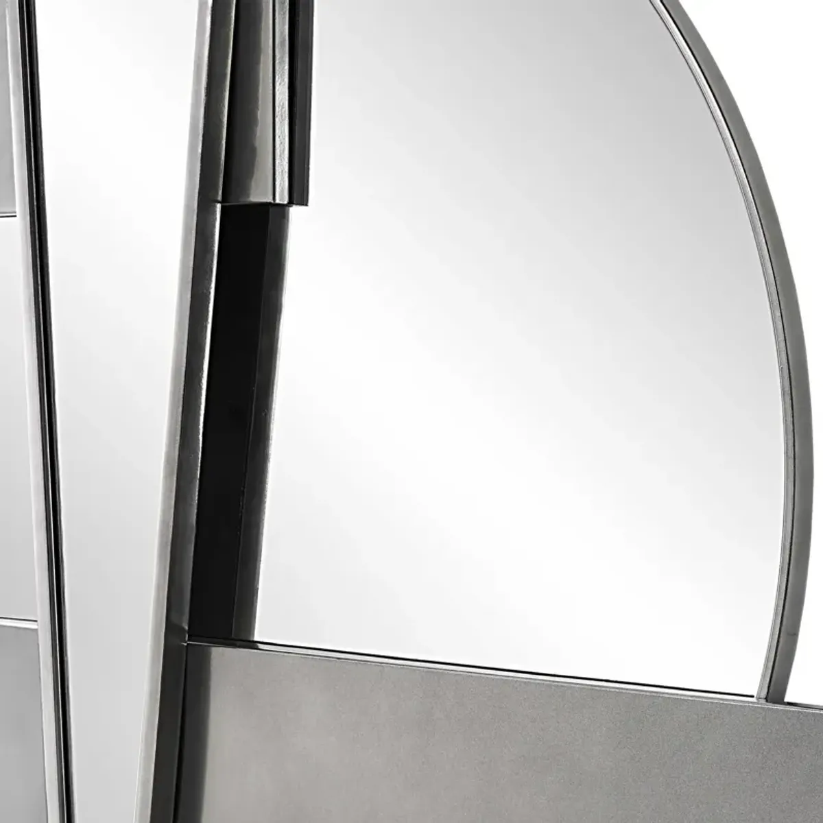 Wedge Mirrored Wall Decor