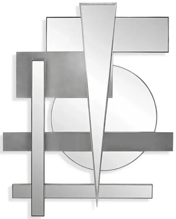 Wedge Mirrored Wall Decor