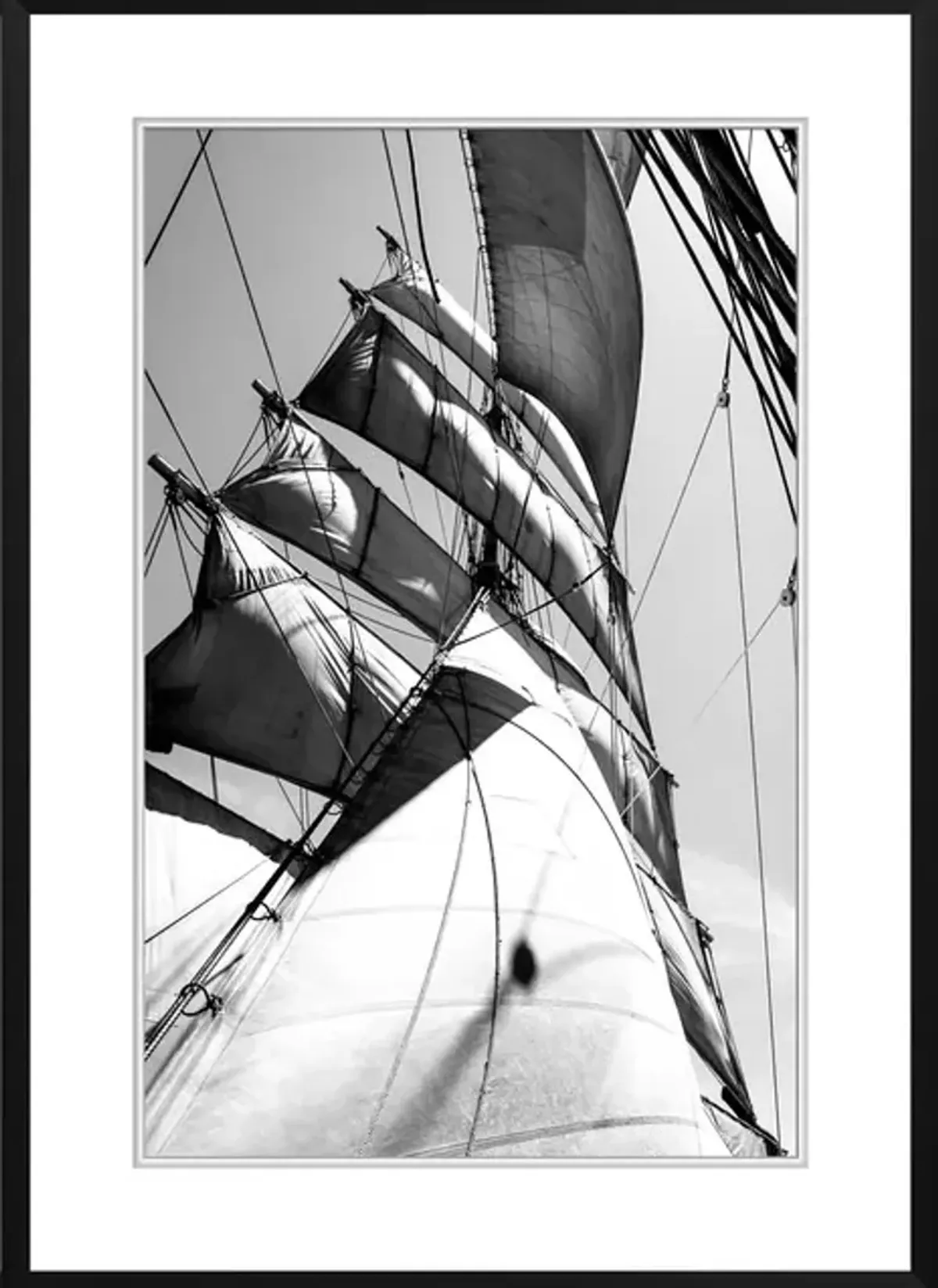 High Sea Sails 5 Framed Print