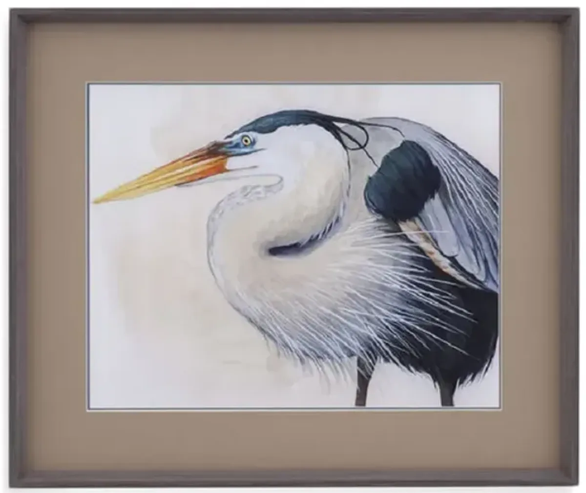 Blue Hunter I Framed Giclee 