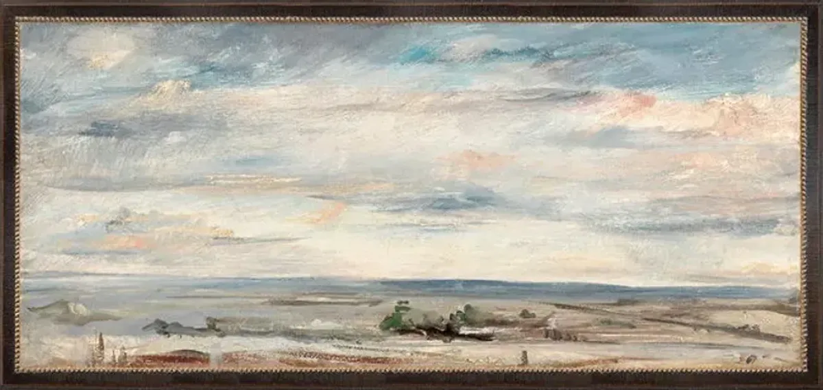 Cloud Study With Marshlands 1821 Framed Art