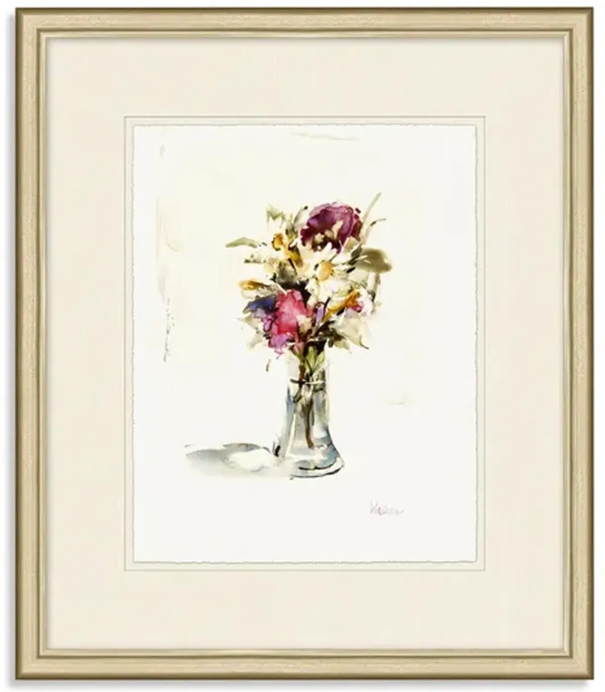 Florals In Glass 2 Framed Art