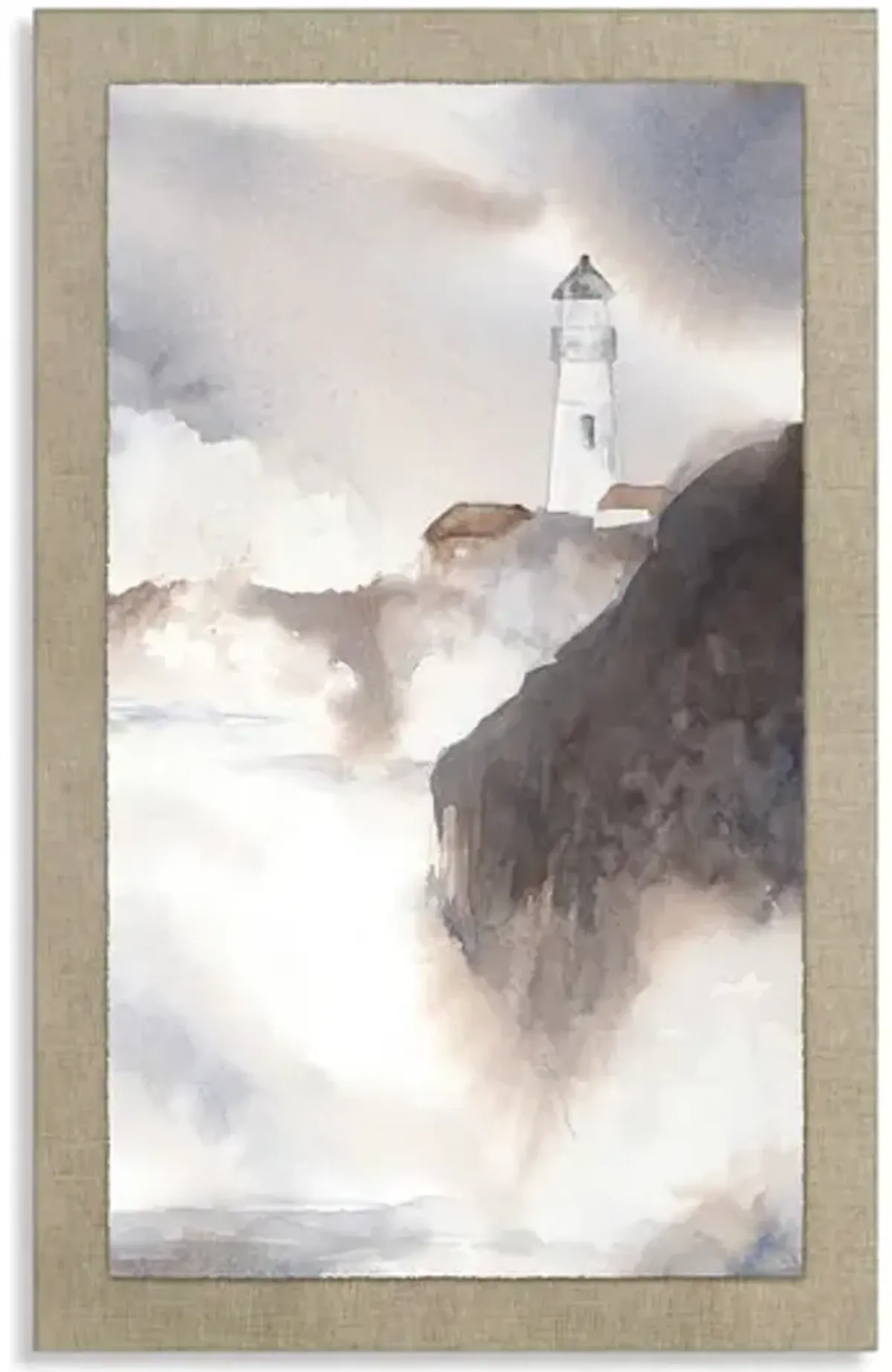 Lighthouse Mist 1 Framed Art