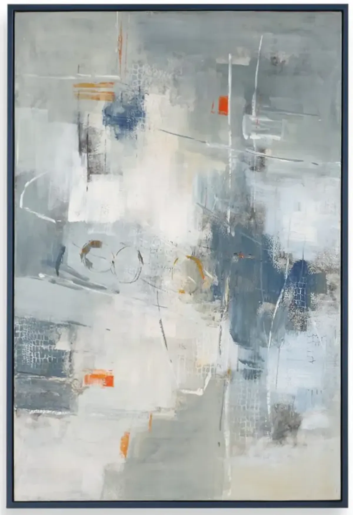 Blueprint Hand Framed Canvas