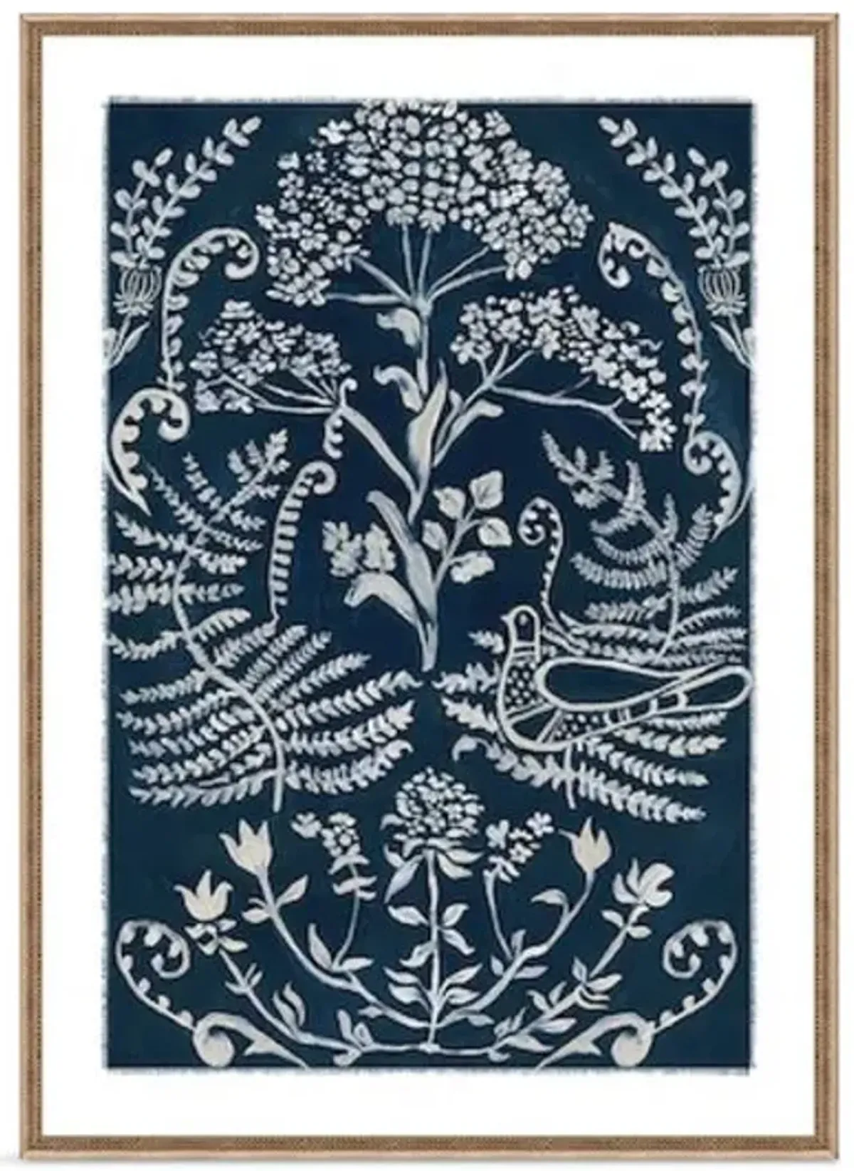 Moonlit Petals II Framed Art