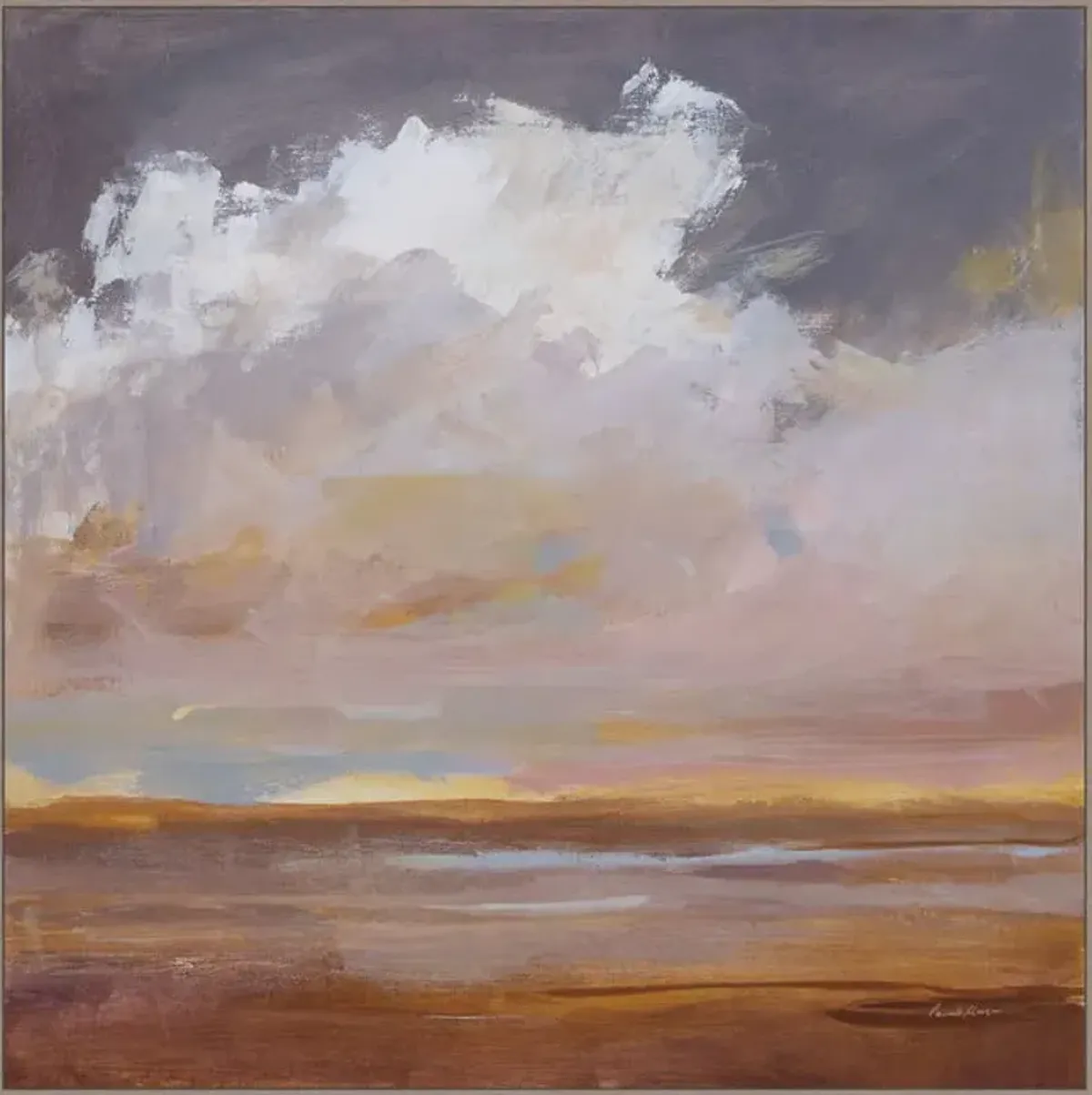 Sorbet Grande Framed Canvas