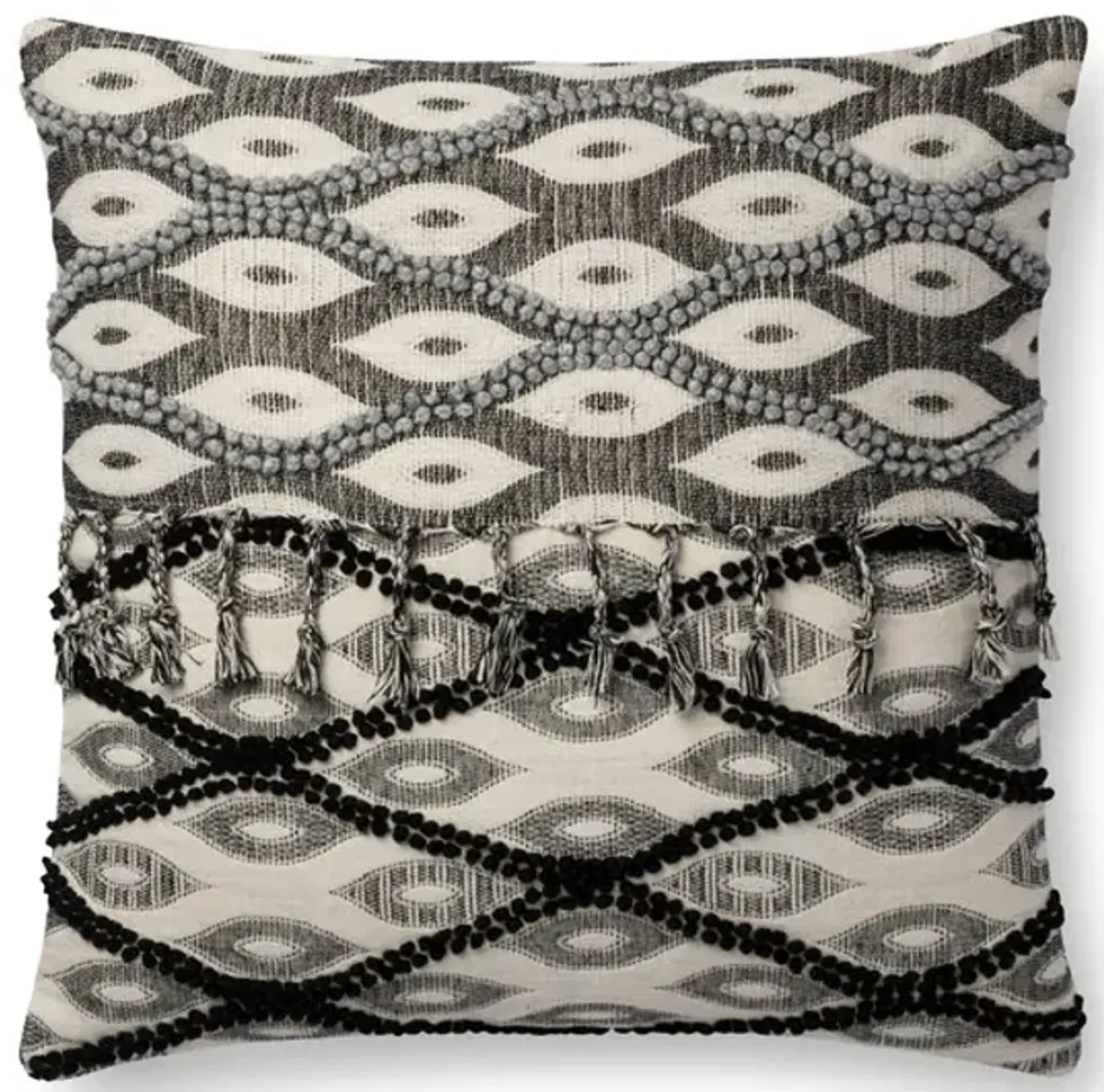 18  Grey Multi Pillow