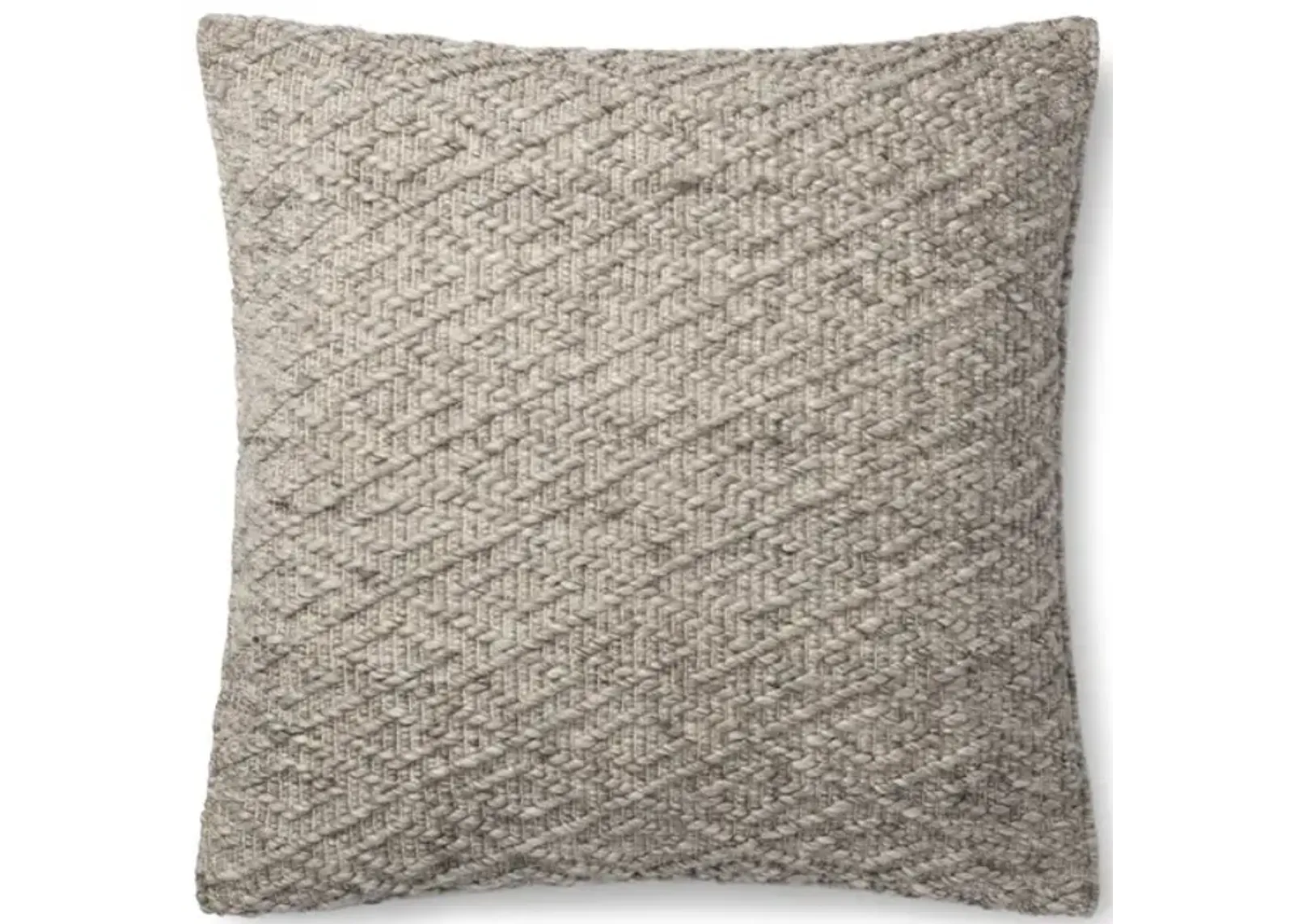 22  Grey Woven Pillow