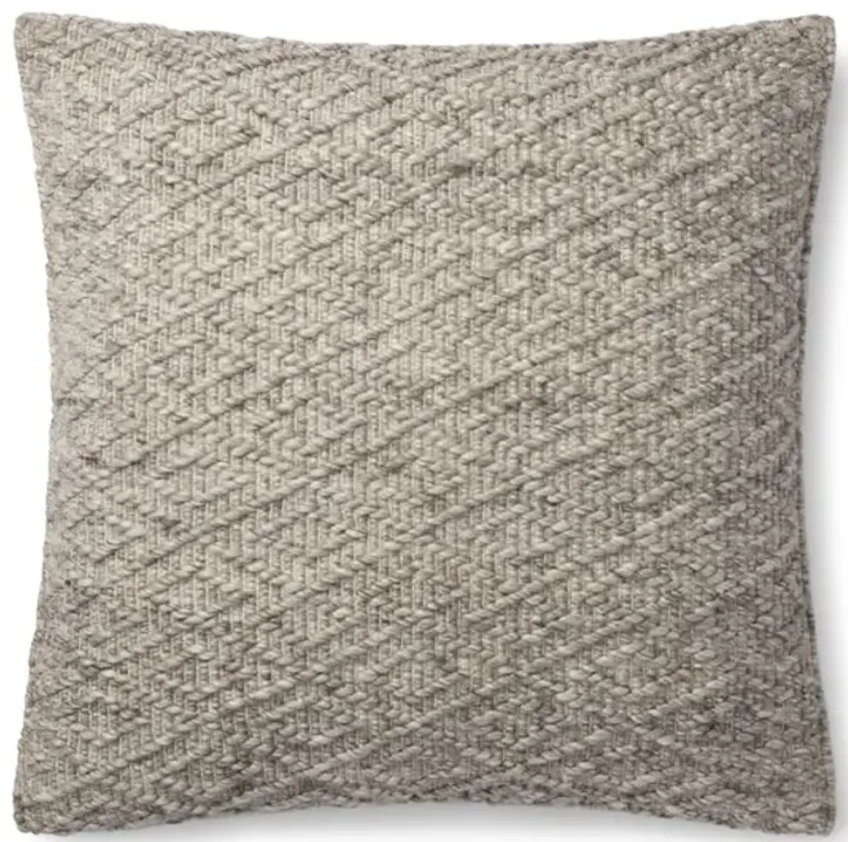 22  Grey Woven Pillow