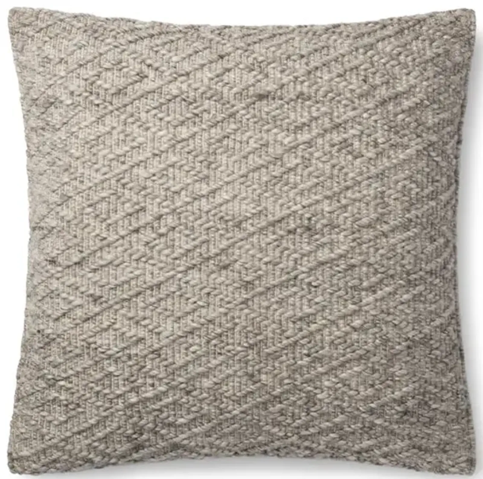 22  Grey Woven Pillow