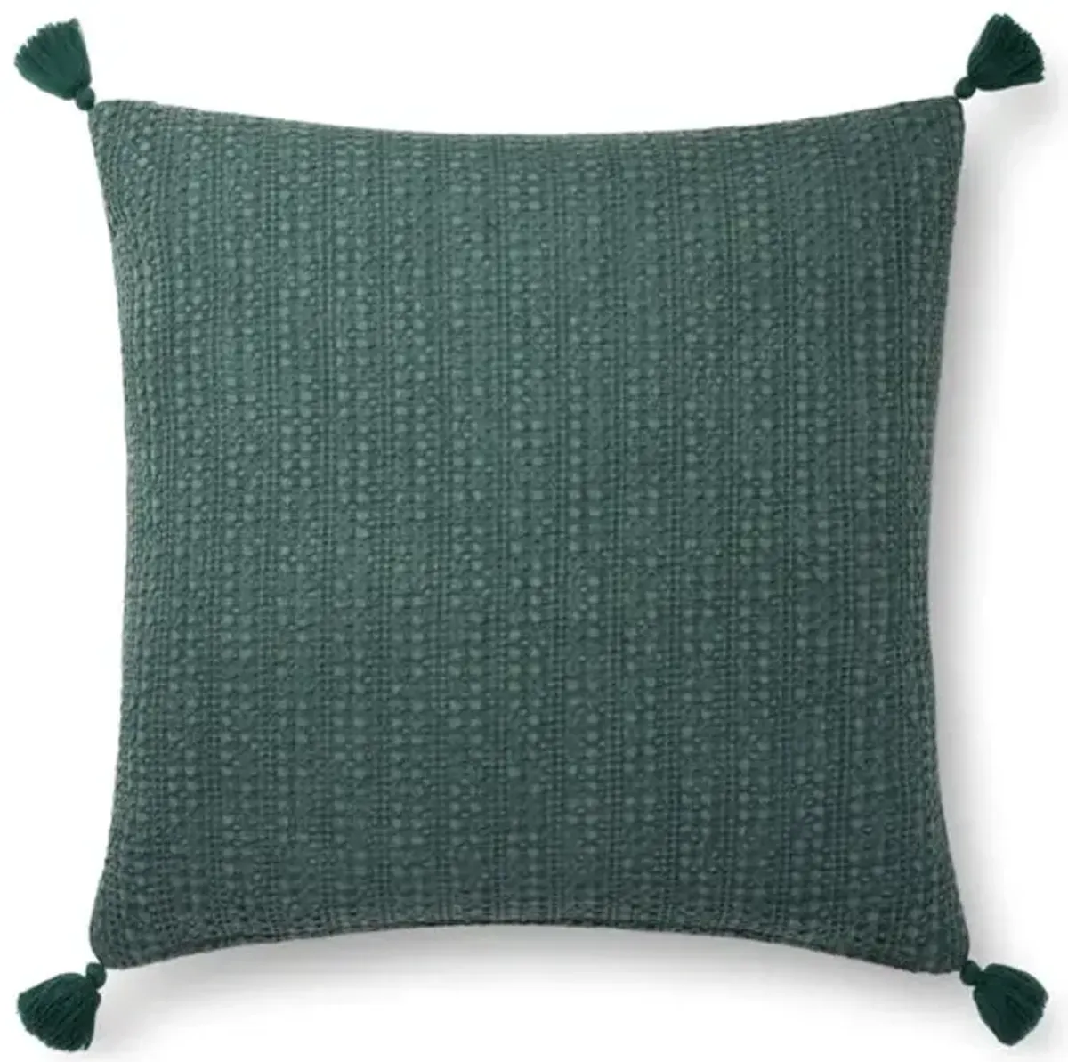 22  Green Tassel Pillow