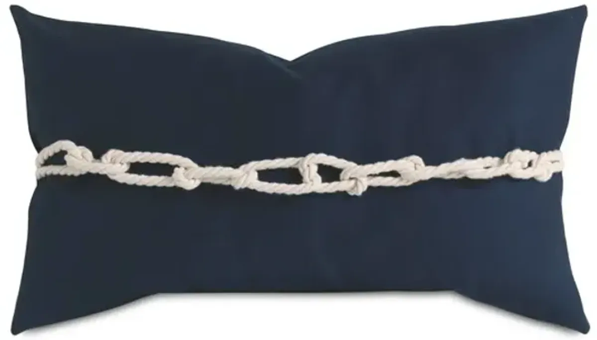 Knotty Navy Pillow