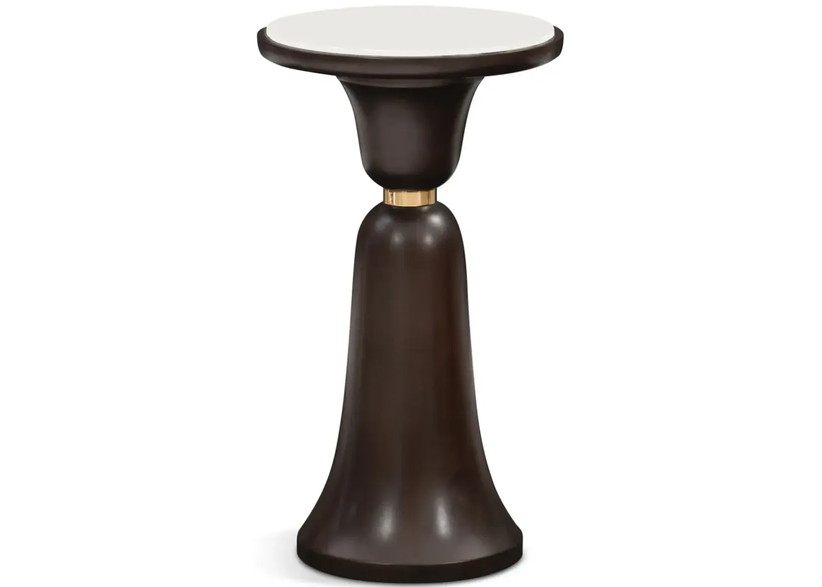 Bell Walnut Accent Table