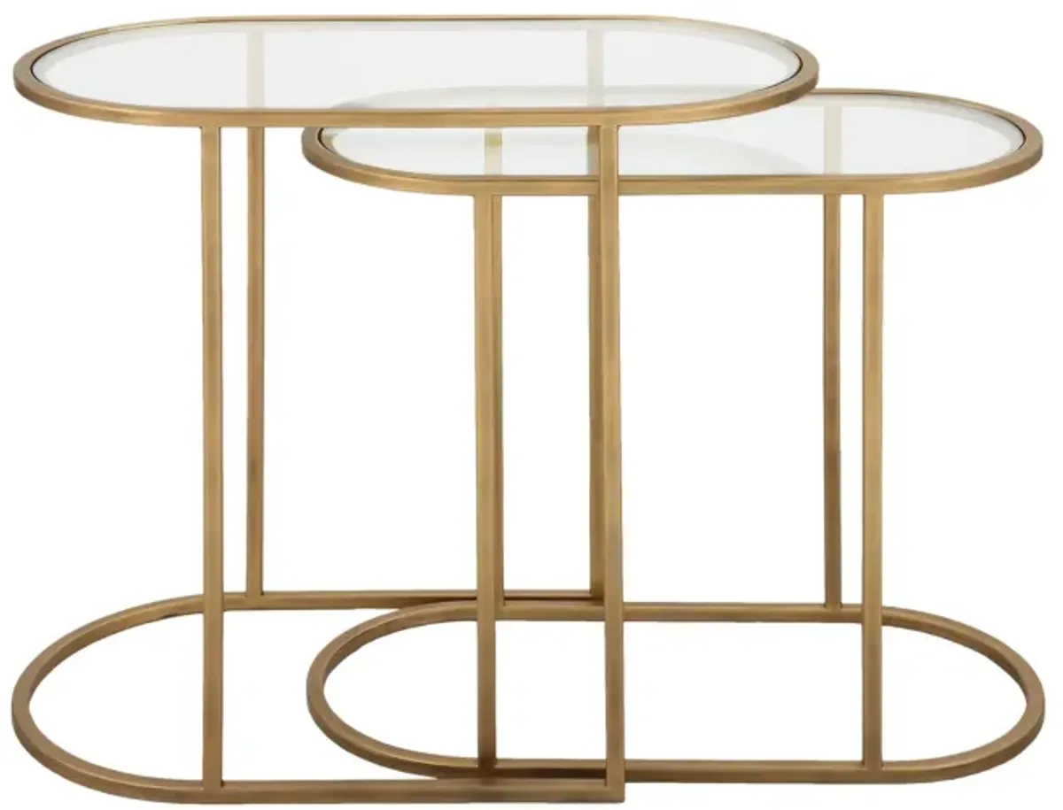 Oval Nesting Table - Set of 2