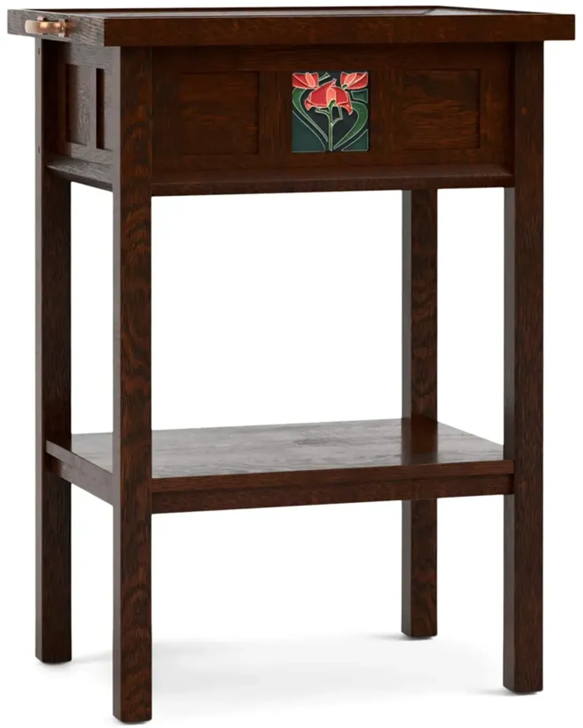 Floral Tile Tray Table