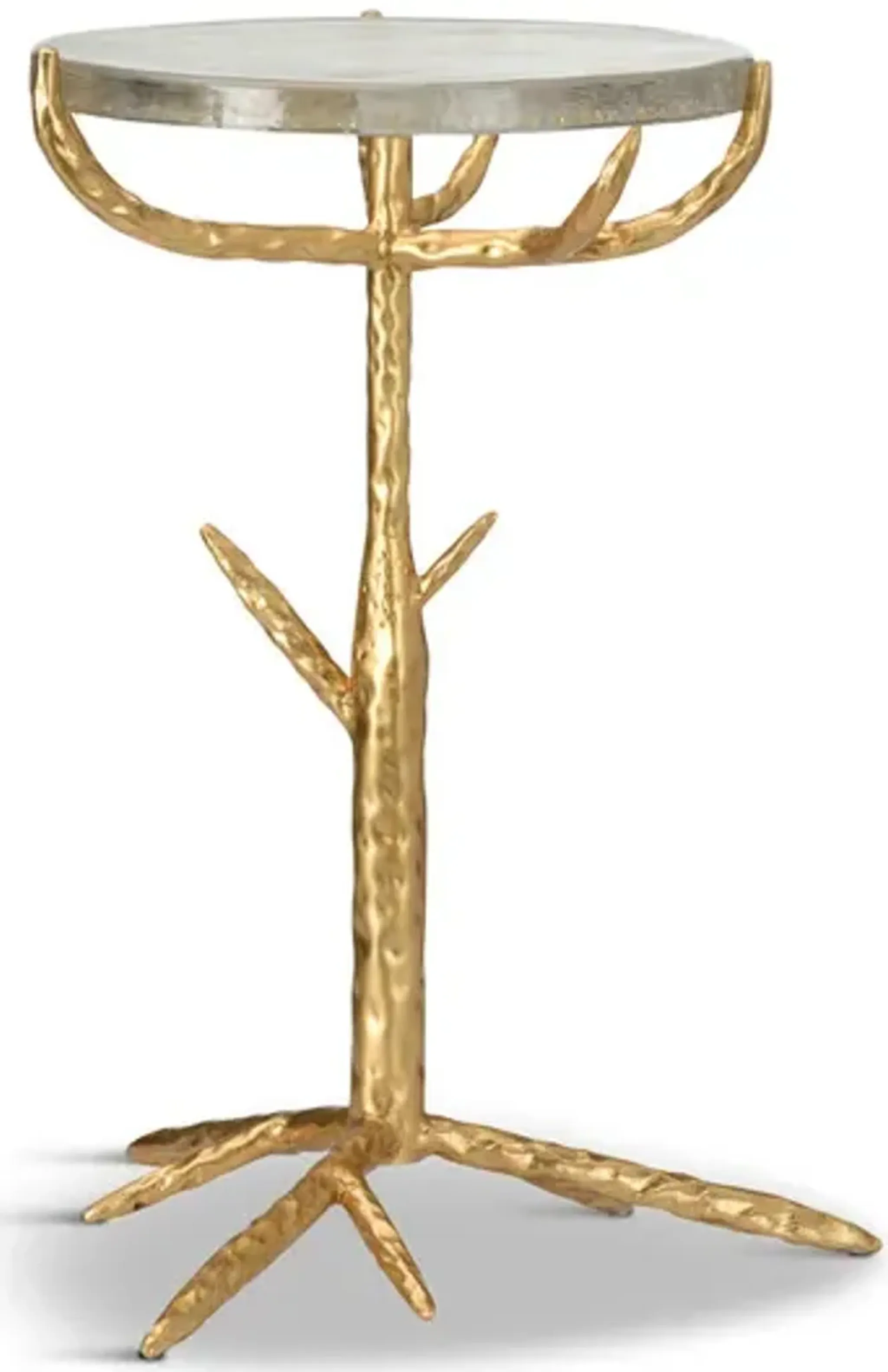 Twig Side Table-Gold | Furniture.com