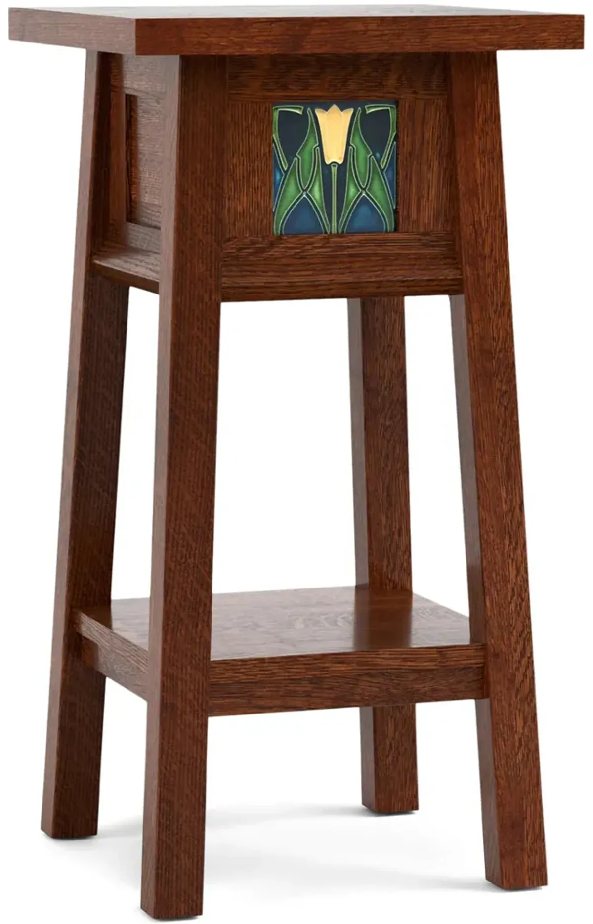 24  Floral Tile Plant Stand