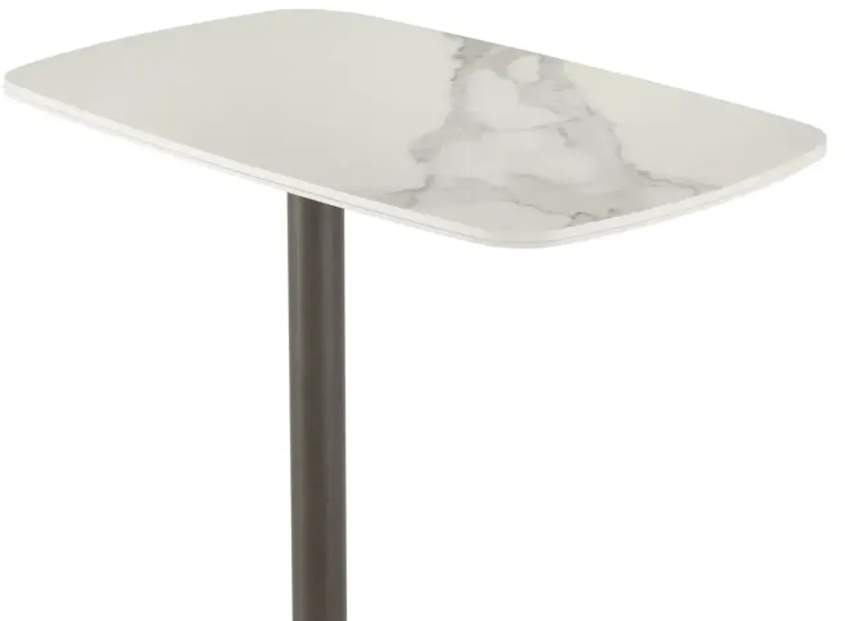 Leo Square Porcelain End Table