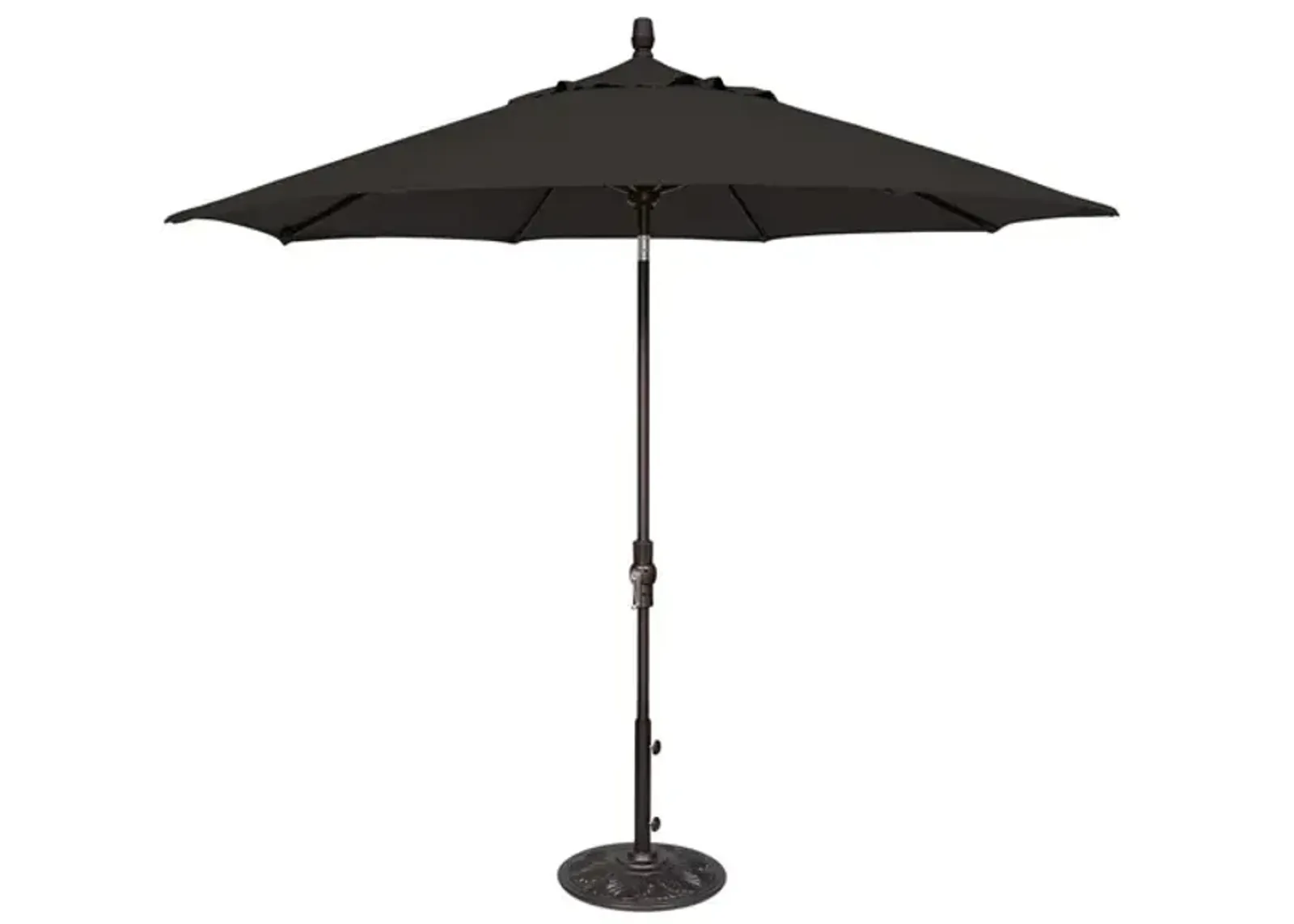 9  Collar Tilt Market Umbrella - Black