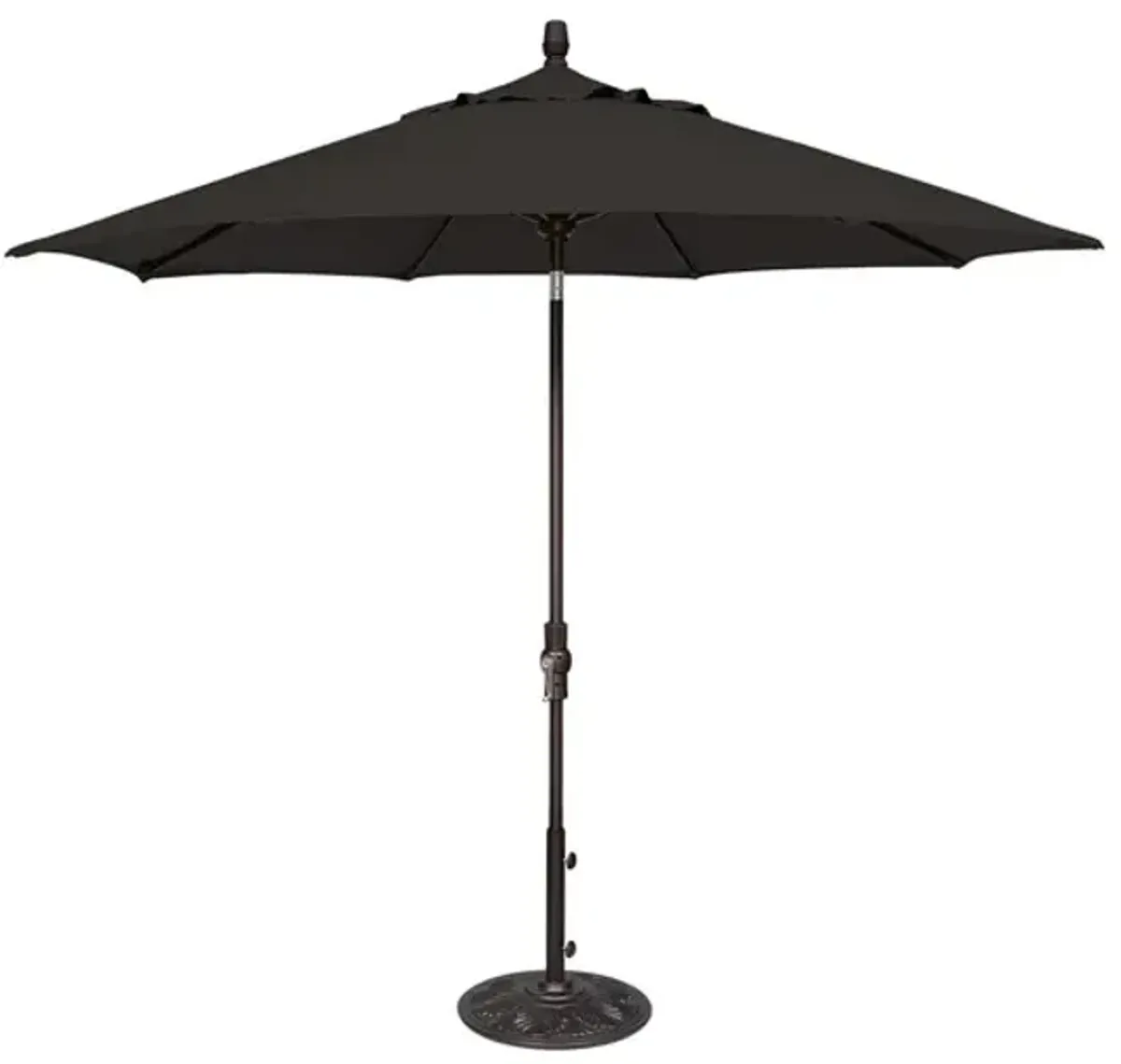 9  Collar Tilt Market Umbrella - Black