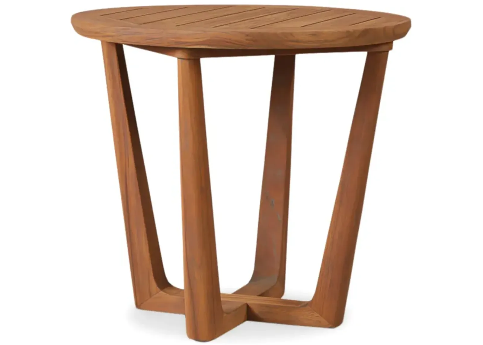  Teak End Table - 24  Round