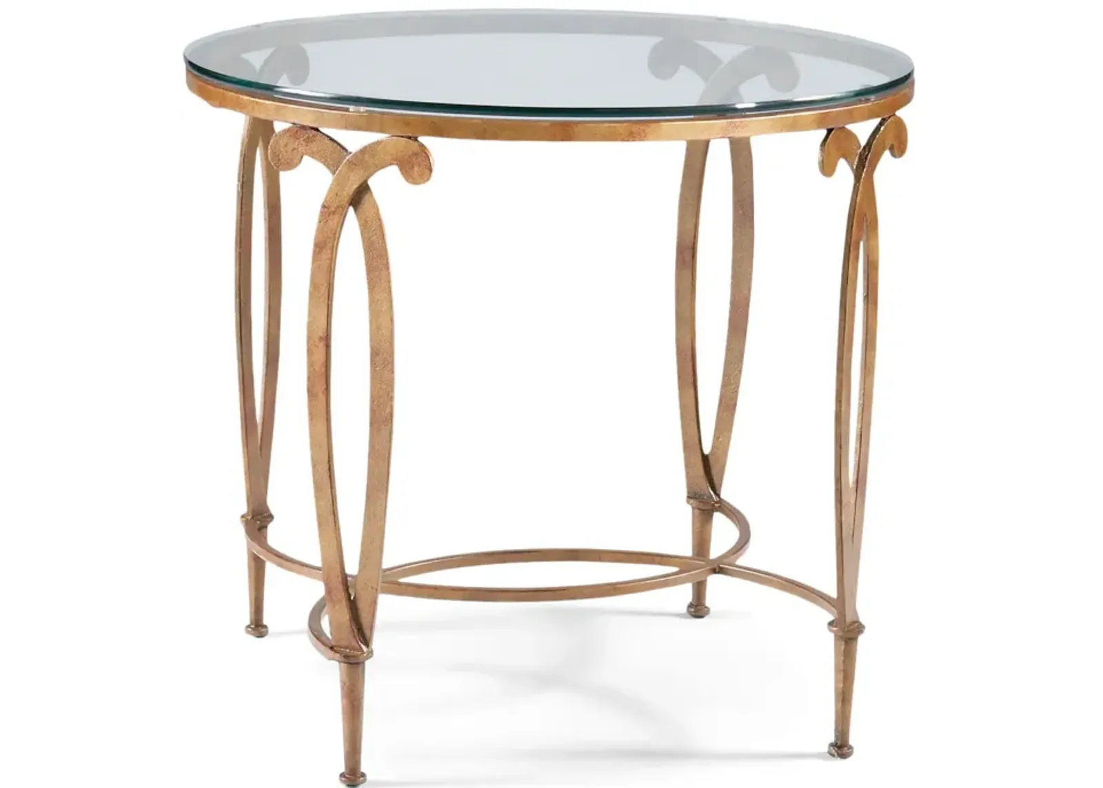 Fleur-De-Lis Round Lamp Table