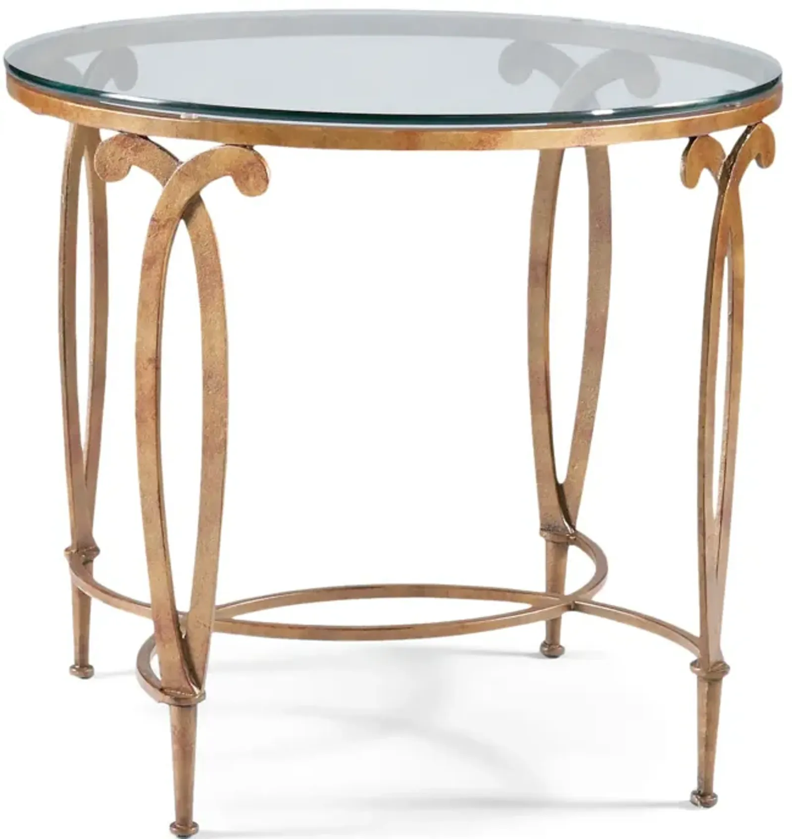 Fleur-De-Lis Round Lamp Table