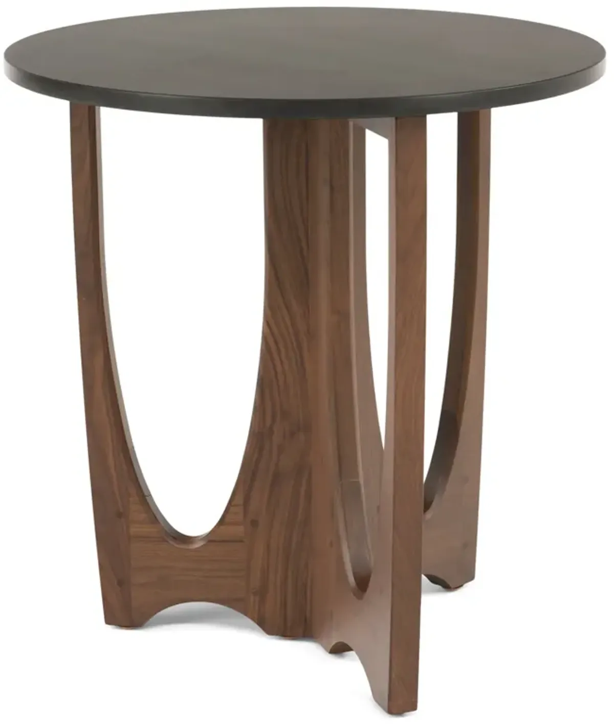 Walnut Grove Round Stone Top End Table