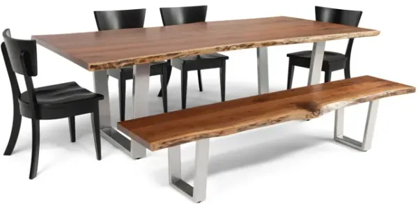 Bordeaux Live Edge 6 Piece Dining Set