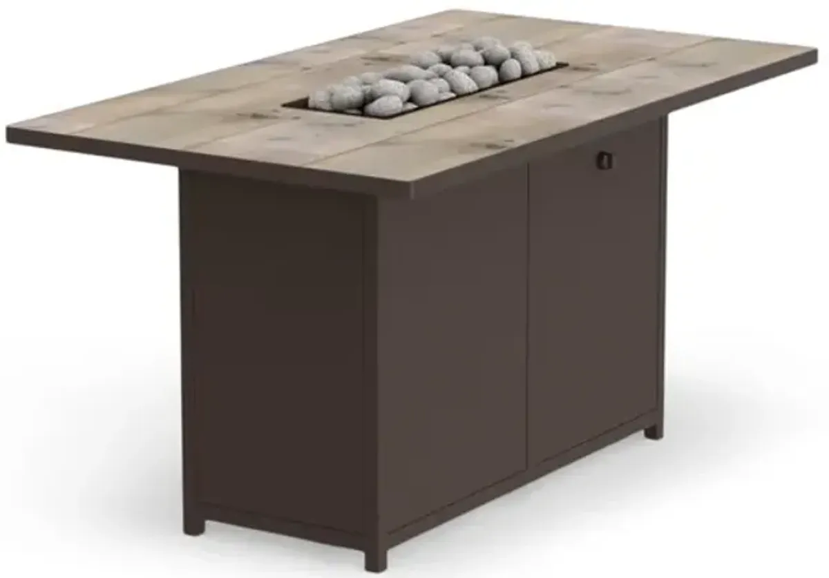 Casual Fireside Counter Height Fire Table