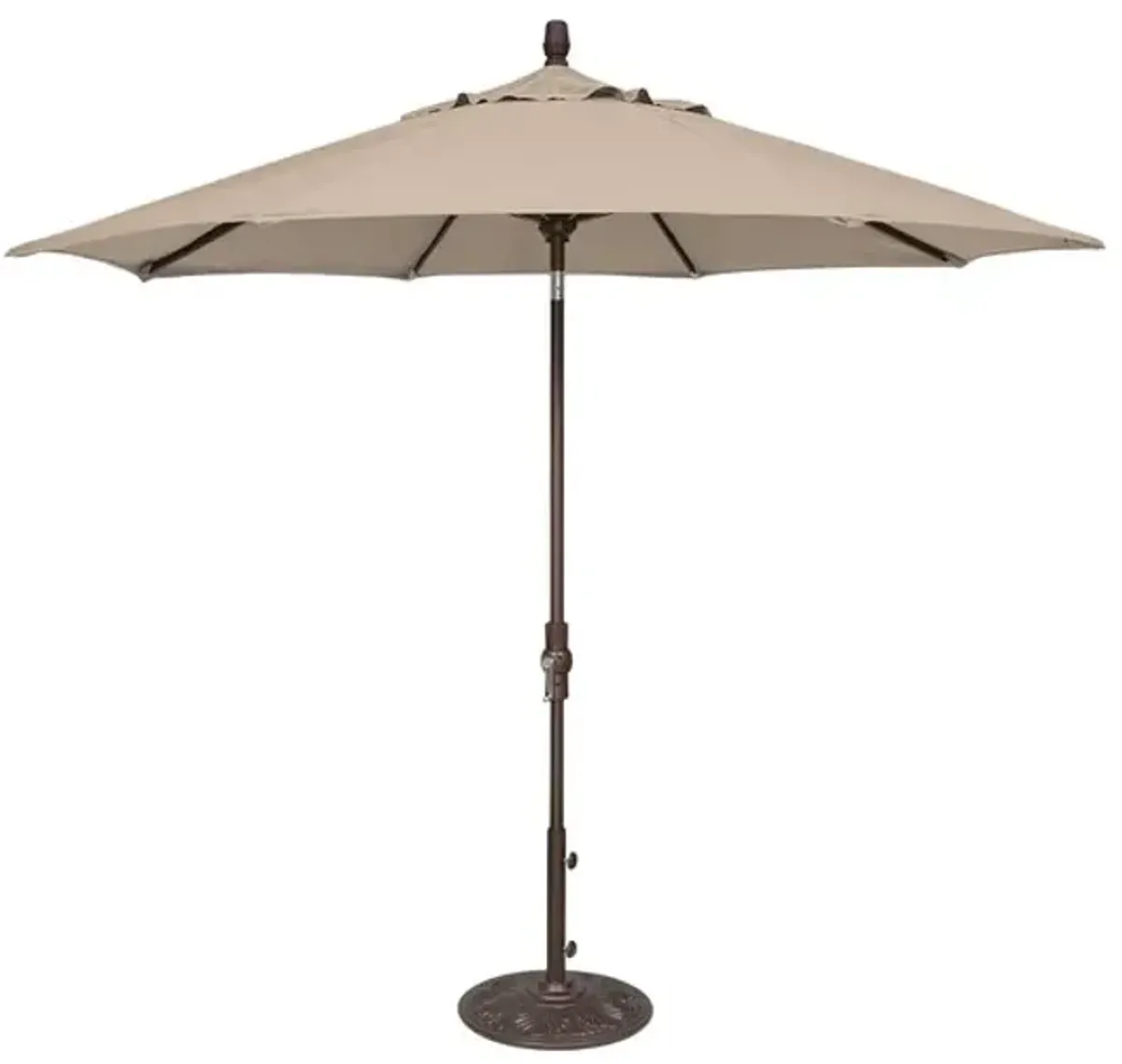 Market Umbrella 9  - Bronze Pole   Heather Beige